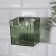 Organizer for storage "Green", hinged, 1 section, with an adhesive base, 11.5 × 8 × 11 cm, translucent/green color
