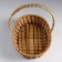 Wicker basket, 25 × 32 × 8/34 cm, rattan, ray