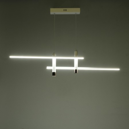 Lamp with DDD "Montana" LED 30W 3000-6000K white-gold 91x7x21 cm-4