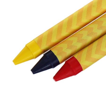 Pencils wax 6 colors, 93x 8 mm, calligrata, in a cardboard box-4