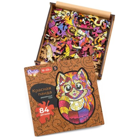 Wooden puzzle "Panda", size T 16.3x23 cm, 84 details-3