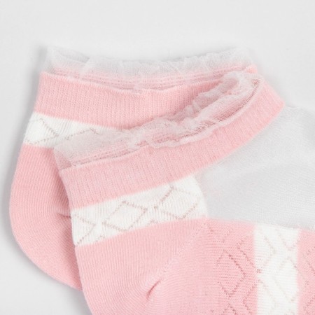 Women's socks glass minku pink color, size 36-37 (23 cm)-4
