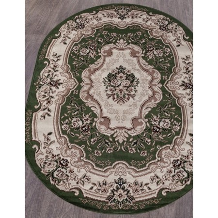 Oval Merinos Gavana carpet, size 100x200 cm, color Green-1