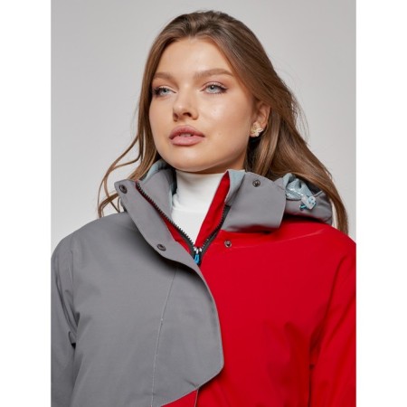 Ski jacket women's winter, size 56, red color-13