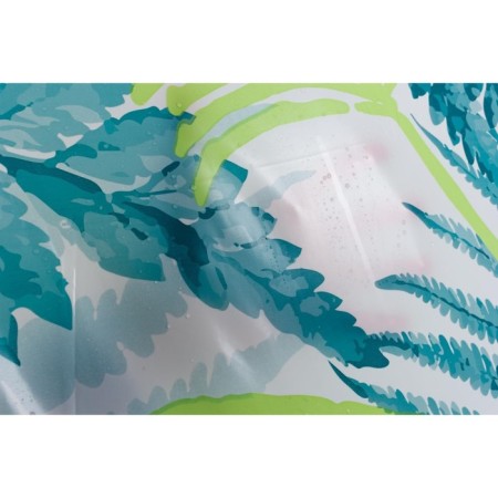 Foliage bathroom curtains, 180x200 cm, PVC, green color-2