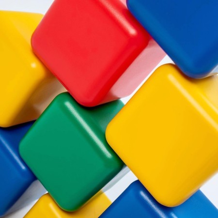 A set of colored cubes, 10 pieces 12 × 12 cm-8