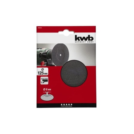 Polisy Kwb Quick-Stick, D = 125 mm, shank d = 8 mm, on Velcro-1