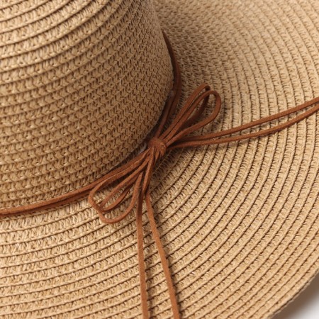 Women's hat minku, light brown color, rr 58-3