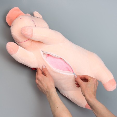 Skill of a soft toy "Unicorn" with a blanket, 50 cm, pink color-6