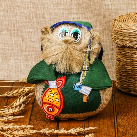 The amulet "Brown Nafanya", fisherman, 15 cm, mix