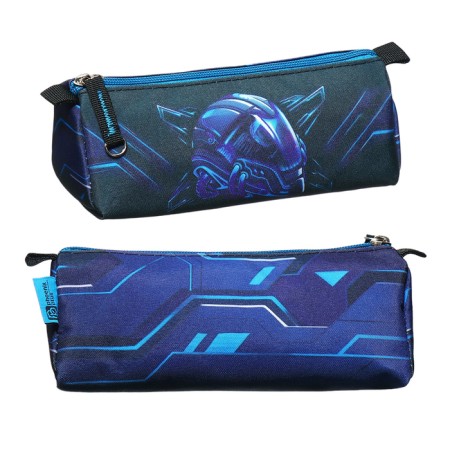 Penal soft, 1 department, 85 x 200 x 65 mm, voluminous, Phoenix "Astronaut" Blue 61902