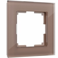 Рамка W0011142, 1 розетка Favorit, латте, стекло