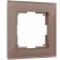 Frame W0011142, 1 Favorit socket, latte, glass