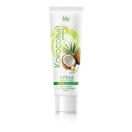 Facial cream Iris Cosmetic "Coconut", daytime, moisturizing, 100 ml