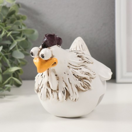Souvenir Polystone "Funny cockerel. Surprise" 13x13x14 cm-6