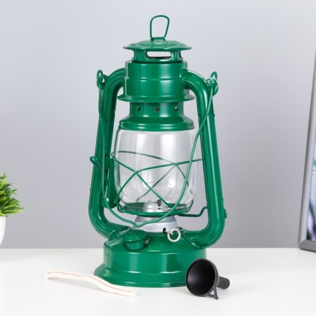 Kerosene lamp decorative green 14x18x27.5 cm risalux-5