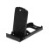 Luazon phone stand, folding, adjustable height, black