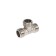 Zein tee, 1/2 ", outer thread, nickel -plated brass