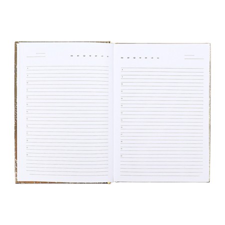 The diary is low, A5, 136 sheets, Attomex. Arkona, solid cover, boumvinyl with foam, liesse, block 70%, gray block-9