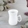 Coffee steam porcelain Wilmax, 2 objects: mug 120 ml, saucer d = 10.2 cm, white color