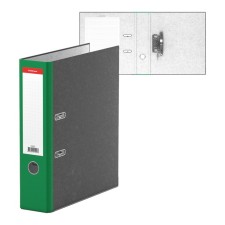A4 registrar A4, 70mm Original, collected, marble, green, plastic pocket, metal kant, 2mm cardboard, capacity of 450 sheets