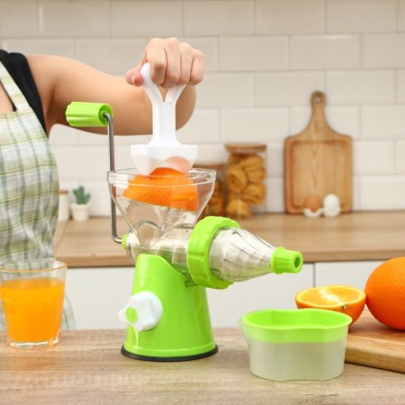 Mechanical fresh juicer, green color-10