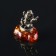 Ganesha souvenir, brass, amber resin, 1.7x1.7x1.1 cm