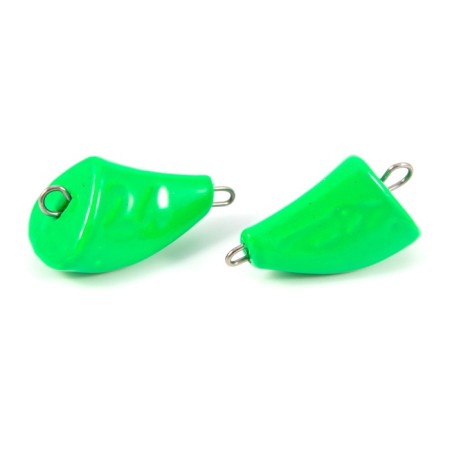 Cargo bullet-excentric stained collapsible Yaman 10 pcs., 24 g, green-2