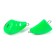 Cargo bullet-excentric stained collapsible Yaman 10 pcs., 24 g, green