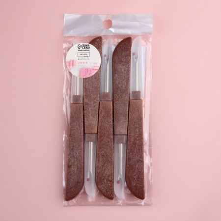 Tapirers with caps, 12.5 × 1.4 × 0.7 cm, 5 pcs, brown color-2