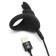 Erective ring with vibration Happy Rabbit, Black