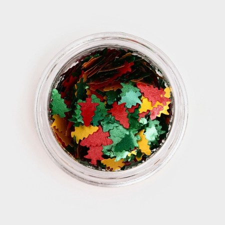 Glitter Figure Christmas tree mix 0.5 g-2