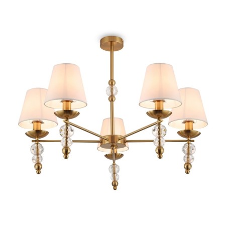 Freya FR1009CL-05BS SIDE, 710x710x600 mm ceiling lamp, E14, 5x40W, brass color