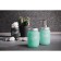 Axentia Retro glass for a bathroom, peppermint matte glass, Ø 6.5 cm, 13.5 cm