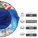 Tubing-vatrushka, case diameter 80 cm, tent/oxford