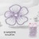 Knitted elements "Flowers", 4.2 × 4 cm, 10 pcs, lilac color/chameleon