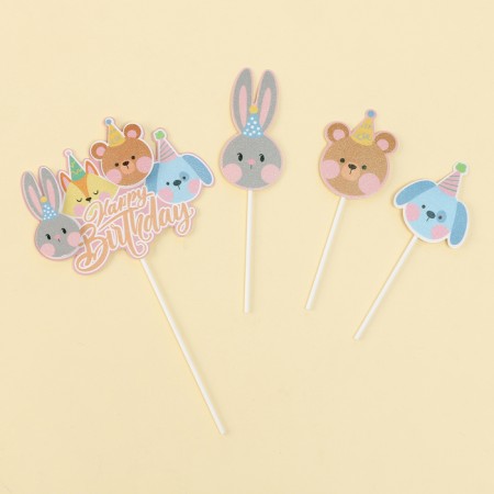Set for decorating "Happy Birthday" animals-1