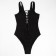Swimsuit Women's Asset Minaku is monophonic, black color, size 46
