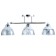 Aquil chandelier 3he27 40W chrome 45x15x22 cm Bayerlux