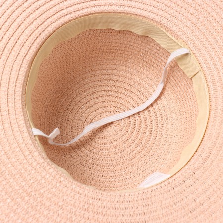 Hat for girls, pink color, size 52-3