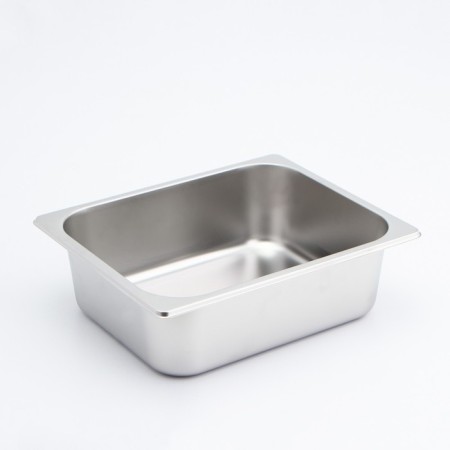 Gastrootiness 1/2 of stainless steel, 100 mm, 32.5 × 26.5 × 10 cm