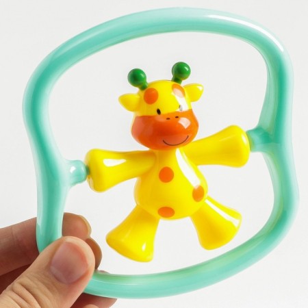Rattle "giraffes" is turquoise color, crush me-4