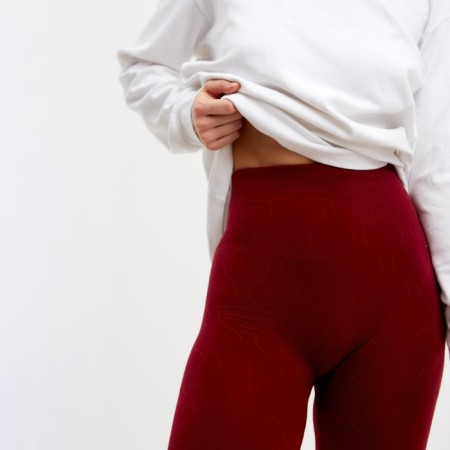 Female thermal underwear (leggings), red color, size 50-52 (l)-3