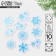 A set of vinyl stickers on the windows "Snowflakes", reusable, 10 x 10 cm, New Year