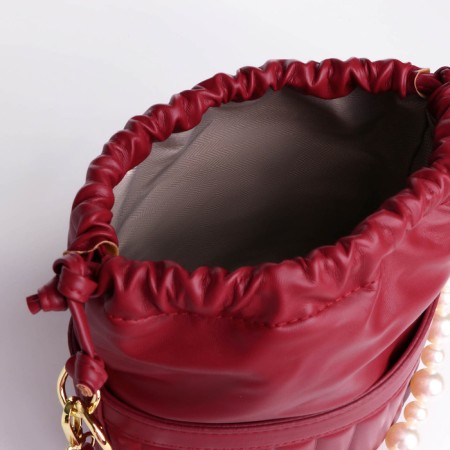 Cross-Bodi bag, cord department, burgundy color-6