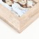 Photo frame wood, glass in 3 photos 10x15 cm "Rustik" gray 39x22 cm