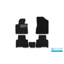 Rugs in the cabin Klever Premium Kia Sorento automatic transmission 2012-2016, implement., 5 pcs. (textile)