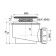Siphon for shower pallet Alcadrain A46-60, D = 60 mm, with a stainless grill