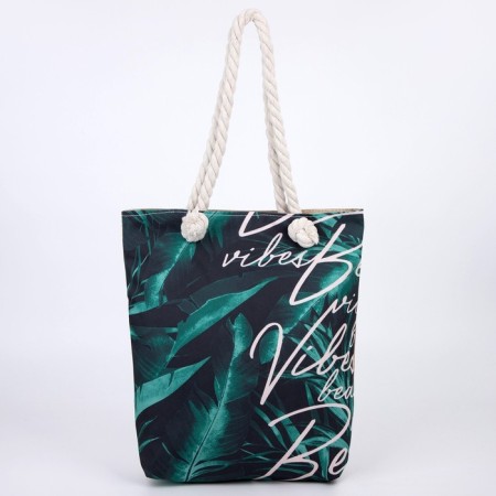 Bag Women's beach on lightning, black color-1