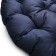 Villy swing pillow, diameter 115 cm, blue color